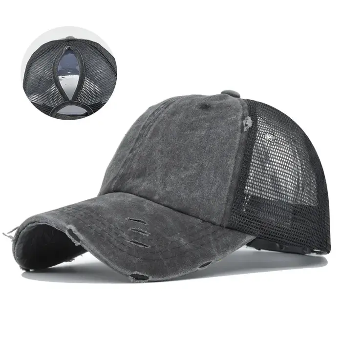 Logo personnalisé imprimé Casquette de baseball Casquette d'été Casquette en maille pour adulte Casq