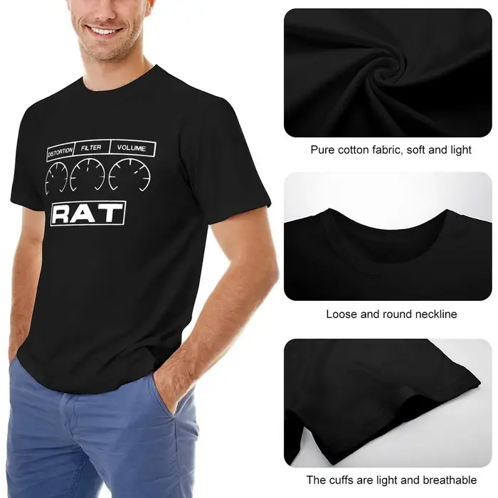 T-shirt graphique à col rond pour hommes
