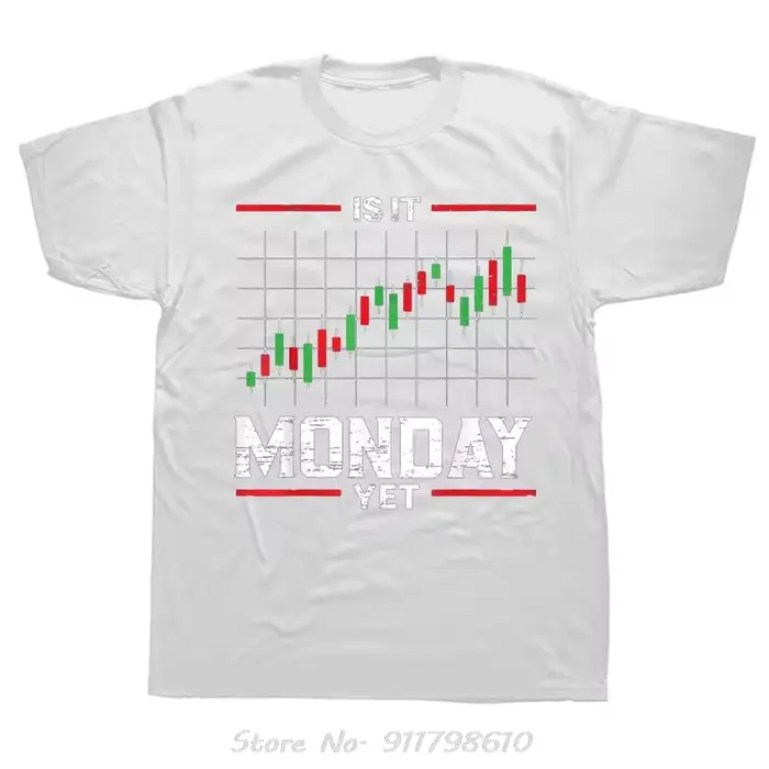 Lundi mais Stock Market Trader Day Trading vêtements pour hommes graphique surdimensionné T-shirt été Fitness