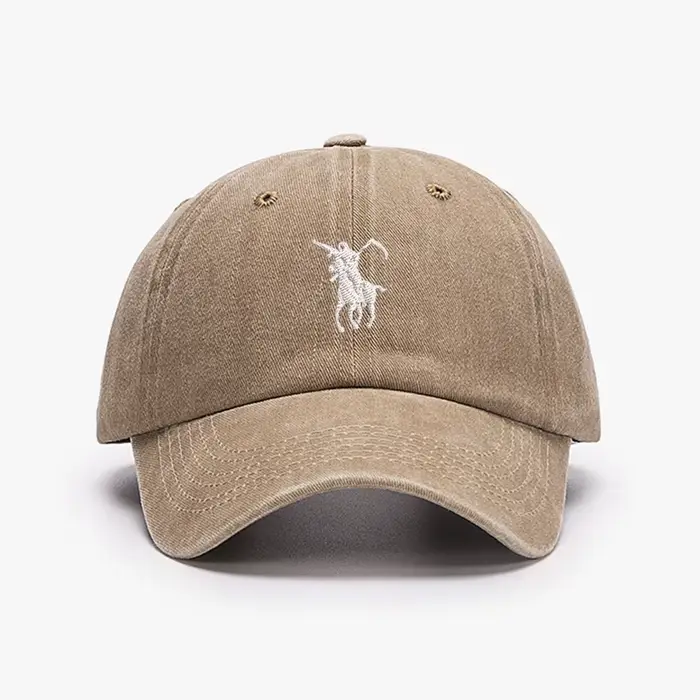 Casquette de baseball unisexe brodée Grim Reaper en coton délavé, réglable, décontractée, protection