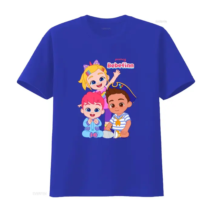 Bebefinn Siblings T-shirt vintage délavé respirant décontracté à motif graphique unisexe, haut doux 