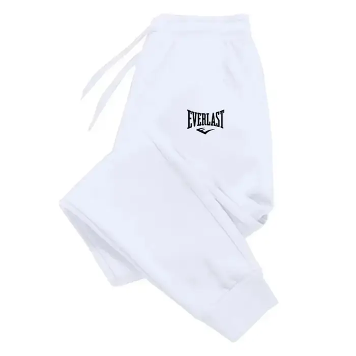 Pantalon de jogging Everlast pour homme – Gris, avec logo de la marque et cordon de serrage à la tai