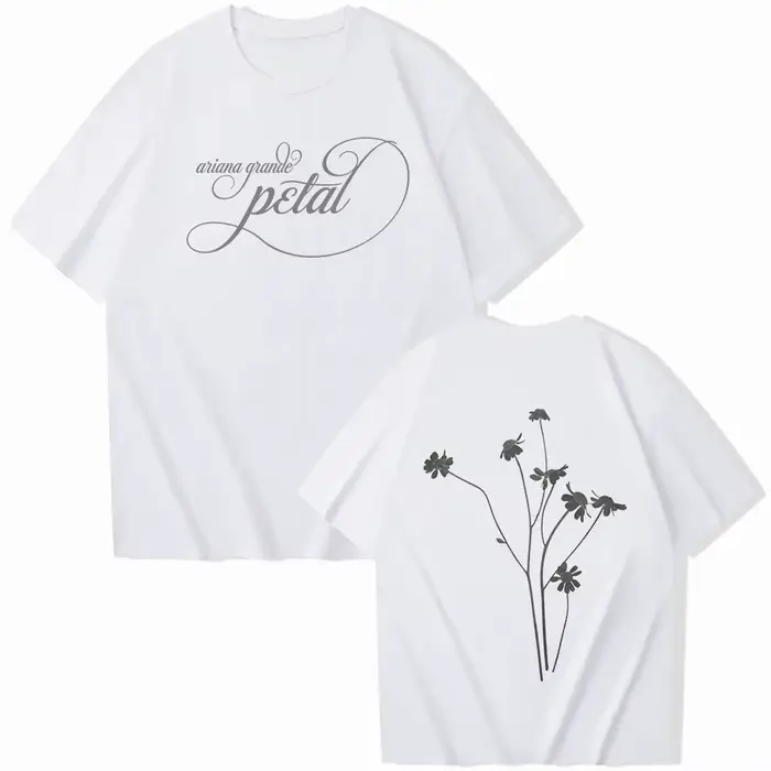 T-shirt Pétale Ariana Grande 2026 – Tendance Mode Estivale Homme Femme Harajuku Manches Courtes Hip 