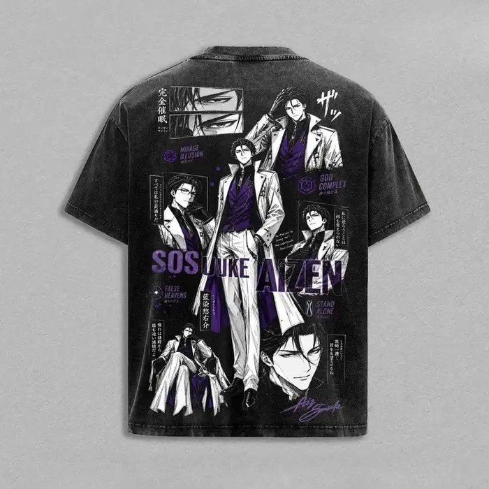 T-shirt imprimé Aizen Sousuke