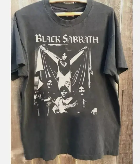 T-shirt vintage rare du groupe Black Sabbath, vêtements pour hommes et femmes