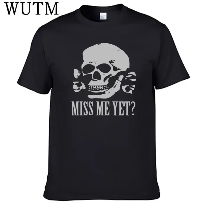 T-shirt Miss Me Yet 100% coton pour hommes, chemise souriante allemande