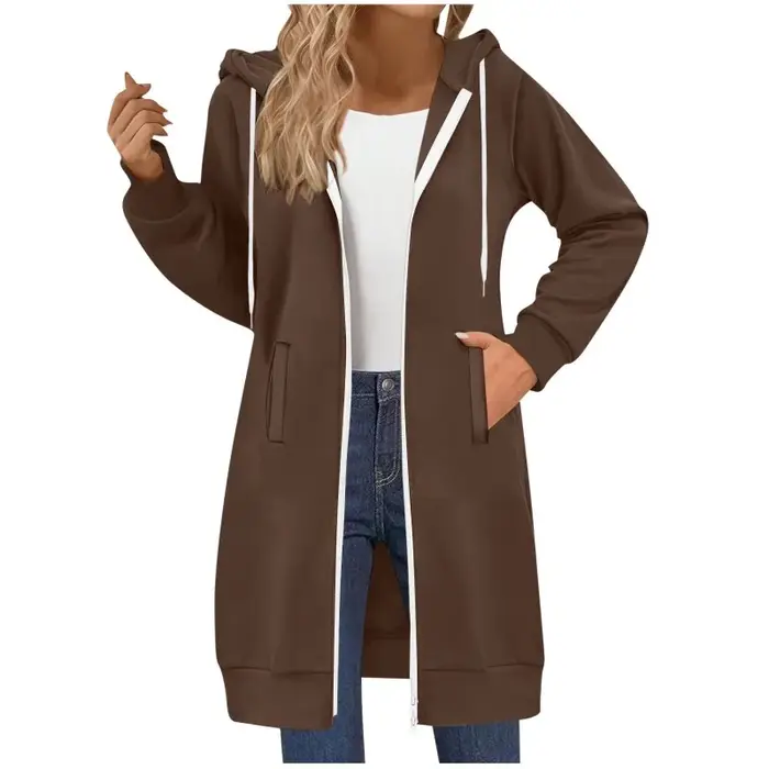 Sweat-shirt Long décontracté et polyvalent pour femmes
