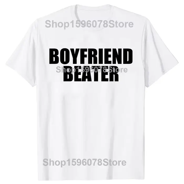 Boyfriend batteur drôle petite amie 100% coton T-shirts hommes femmes mode t-shirt style décontracté