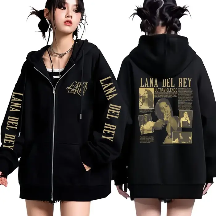 Sweat à capuche rétro Lana Del Rey pour hommes et femmes