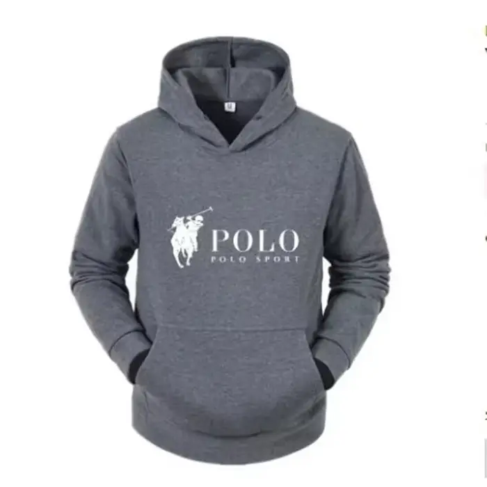 Polo Sport classique noir à capuche hommes