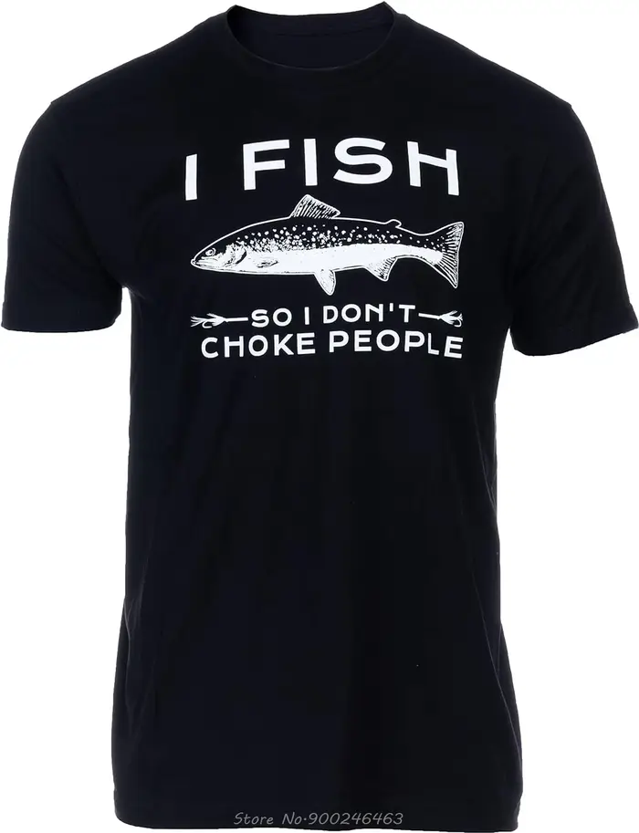 T-shirt manches courtes col rond homme, humour de pêche drôle d'été, blagues de poisson Suffolk, nou