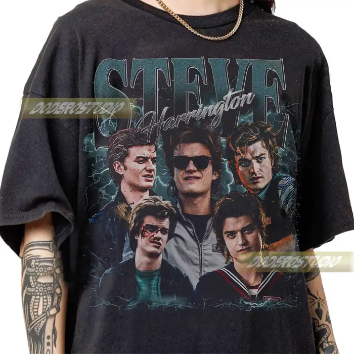 T-shirt rétro Steve Harrington, nouveau t-shirt décontracté unisexe à la mode pour l'été