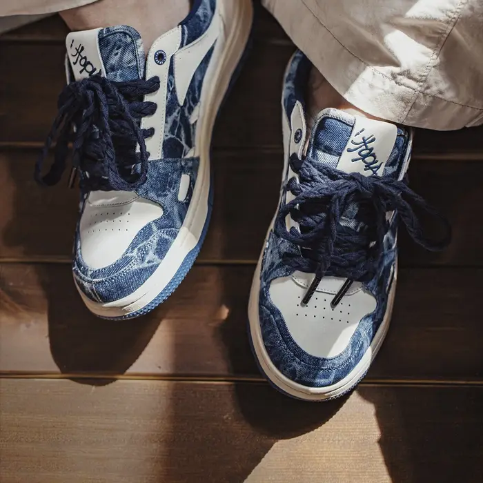 Maden 2026 Nouvelles Chaussures de Skate Rétro en Denim pour Hommes