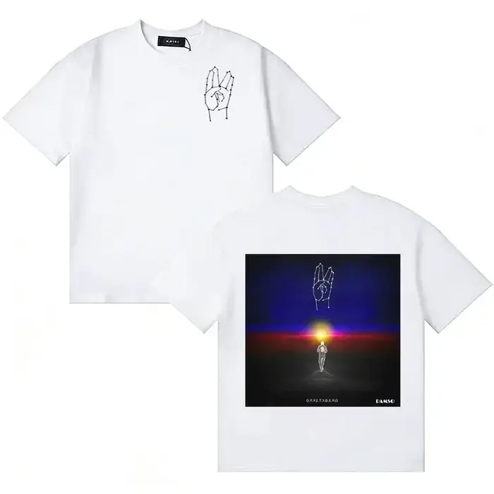 T-shirts à manches courtes surdimensionnés Damso Qalf Fashion Album Hip Hop pour hommes et femmes, de haute qualité, style gothique, confortables et amples