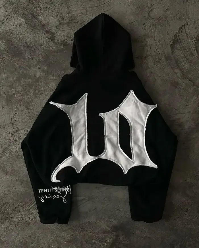 Y2K sweat à capuche Hip Hop rétro Patch broderie noir sweat à capuche surdimensionné hommes femmes g