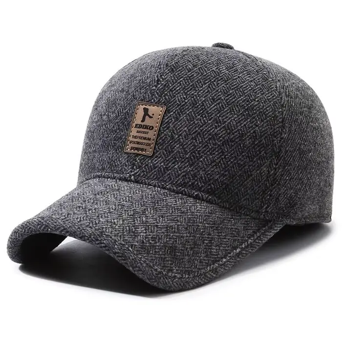 Casquette de Baseball d'hiver chaude coupe-vent en laine épaisse tricotée casquette de Protection de