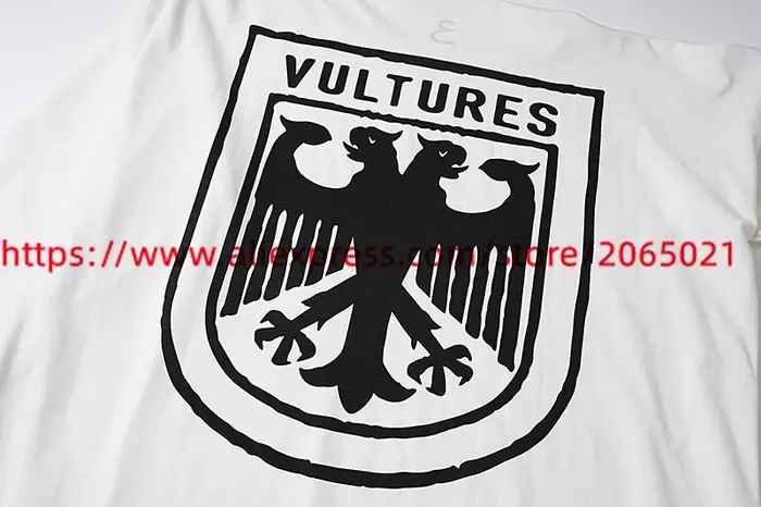 T-Shirt à Manches sulfKanye West Fellow tures YZY pour Homme et Femme