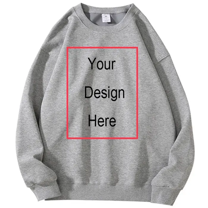 Sweat à capuche en coton personnalisé pour hommes automne texte
