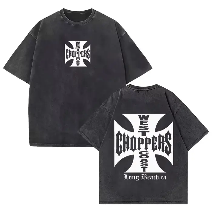 T-shirt Paul Walker West Coast Choppers Vintage délavé pour hommes et femmes, streetwear Hip Hop, su