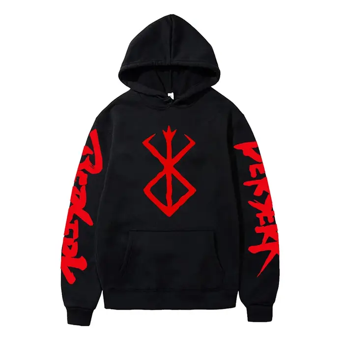 Anime Berserk sweats à capuche pour hommes japonais Harajuku mode nouveau sweat