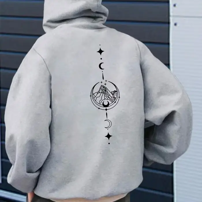 Sweat-shirt à capuche à manches longues pour hommes