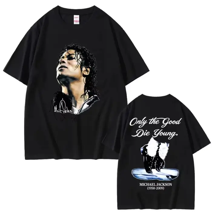 T-shirt pour homme Michael Jackson King of Pop, T-shirts vintage gothique rock pour homme et femme, 