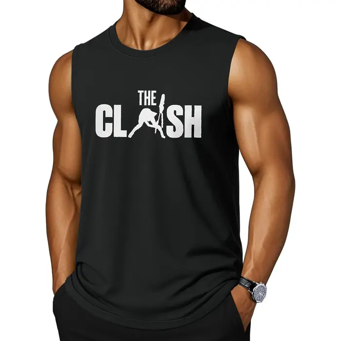 CLOOCL The Clash Logo Design – débardeur imprimé avec logo, débardeur de sport à la mode, T-Shirt d'