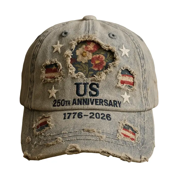 Casquette de course vintage effet vieilli avec drapeau américain pour hommes et femmes, casquette de