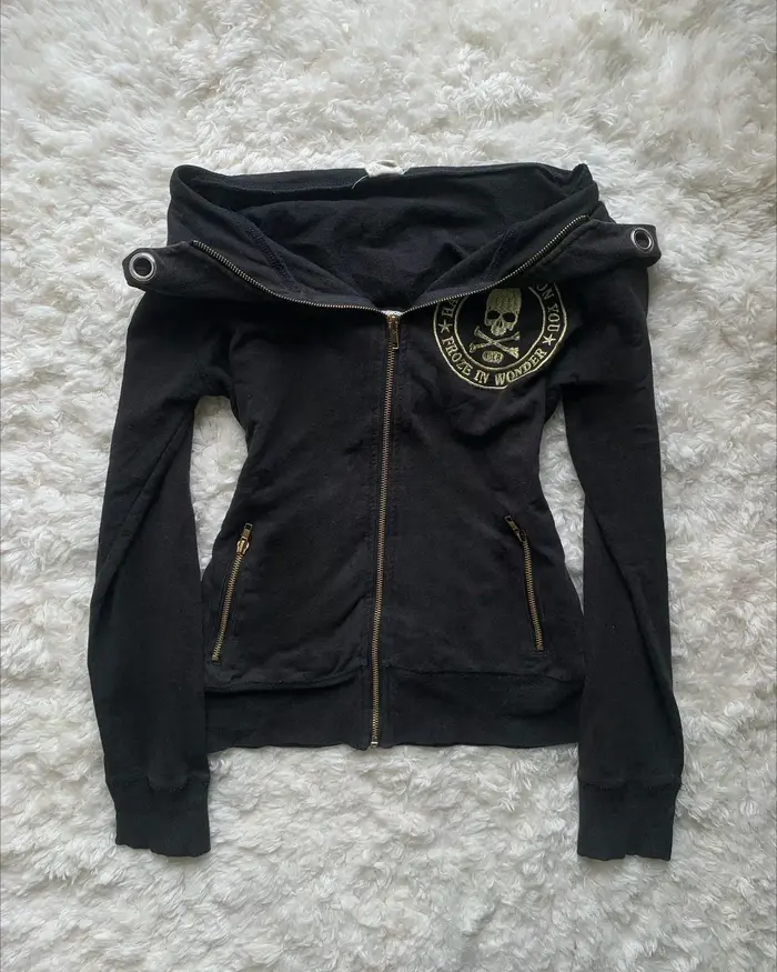 Sweat à capuche court en maille strass pour femmes, Sexy, dos nu, Illusion scintillante blanche, Y2K