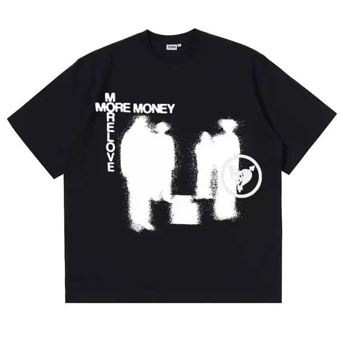 T-Shirt Manches Courtes pour Homme, Streetwear Rétro, Mode Coréenne, en Coton, Harajuku, Vintage, Hi