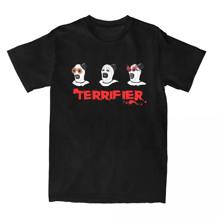 T-shirt Terrifier 2 Clown pour hommes et femmes, tenue vintage, 100% coton, imprimé graphique