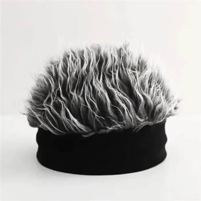NOUVEAU Bonnet décoratif tendance style hip-hop, perruque personnalisée pour cosplay, bonnets tricot