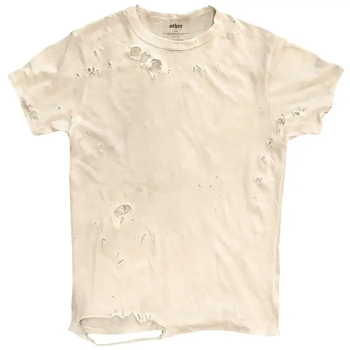 T-shirts graphiques déchirés hommes T-shirt Vintage été décontracté t-shirt ample hauts Streetwear H