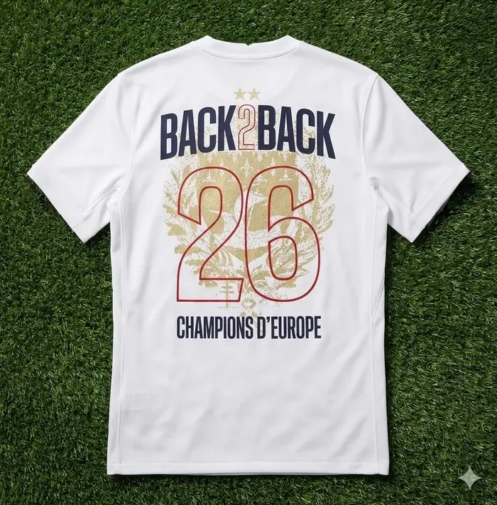 T-shirt de football double Paris Saint-Germain 2026 pour hommes et femmes, en coton, mode été, à man