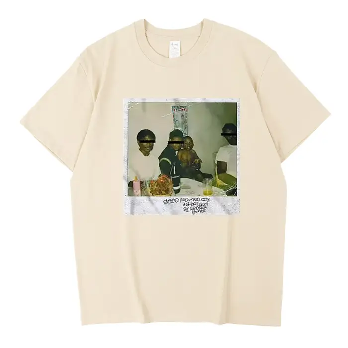 Kendrick Lamar T-Shirt pour hommes haute qualité coton à manches courtes chemise col rond mode imprimé