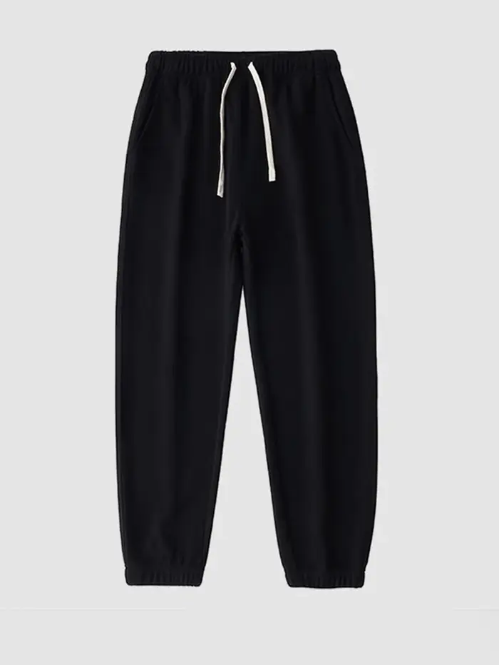 65% coton sergé Baggy décontracté survêtement pantalon hommes 380g Anti-rides vêtements de travail p