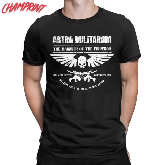 T-shirt ras du cou humoristique en coton pour homme