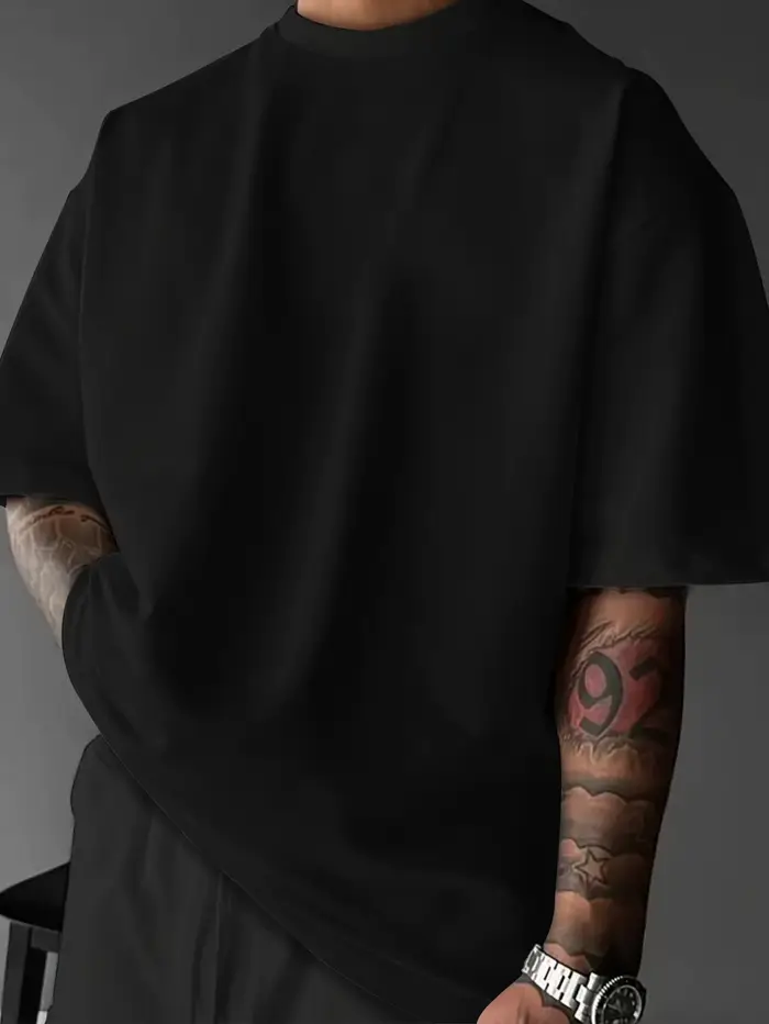 T-shirt gothique streetwear pour homme « Los Angeles » avec imprimé graphique vertical