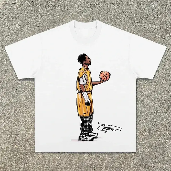 Kobe a recherché dans les femmes lourdes américaines hommes T-shirt numérique pulvérisation directe 
