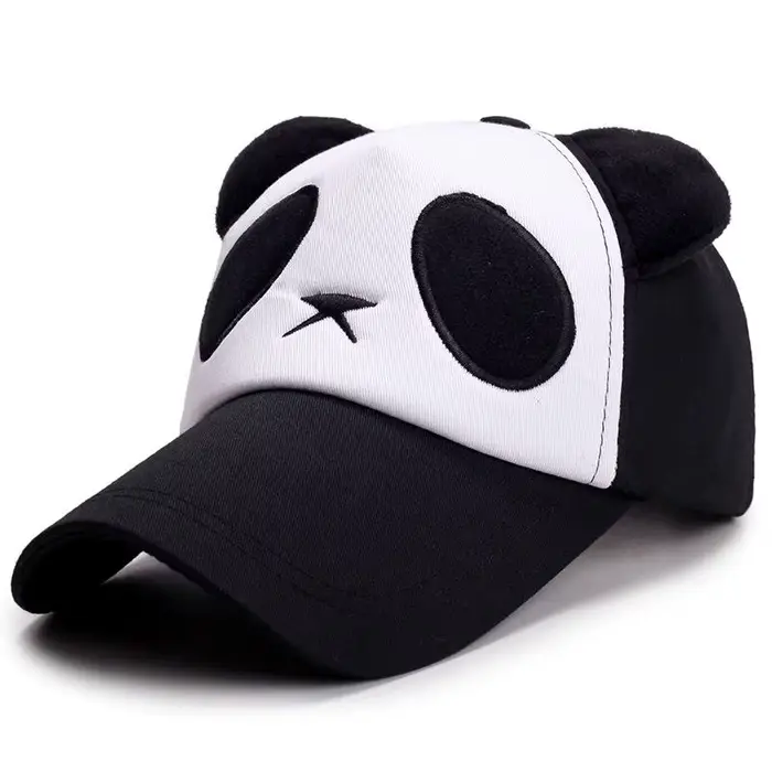 Casquettes de Baseball Panda mignon d'été pour hommes femmes coton Hip Hop Snapback chapeaux Protect