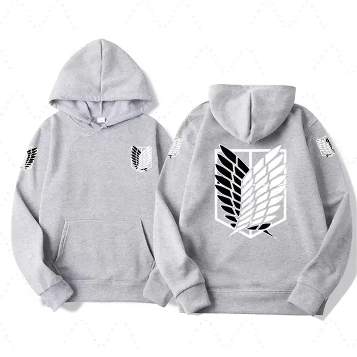 Sweat-shirt à capuche attaque sur Titan, pulls Shingeki No Kyojin, vêtements pour garçons et filles,
