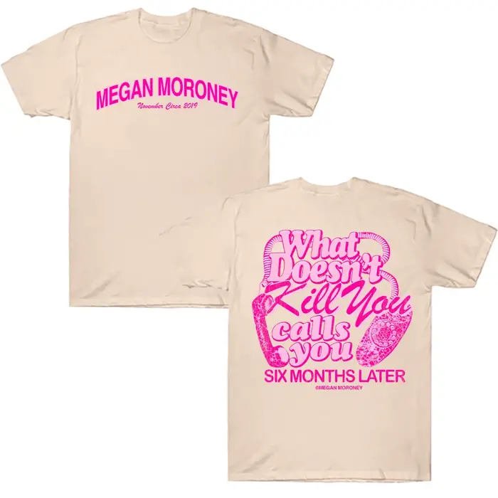 Megan Moroney 6 Months Later Tee Cotton Printed T-Shirt Men's Summer Casual Y2K Top Women Clothing Unisex Harajuku Chic