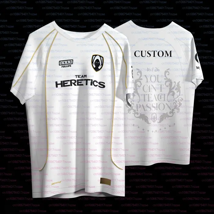 Nouveau 2026 uniforme équipe hérétique maillot hommes mode Esports Club Fans T-shirt LOL LEC jeu t-s