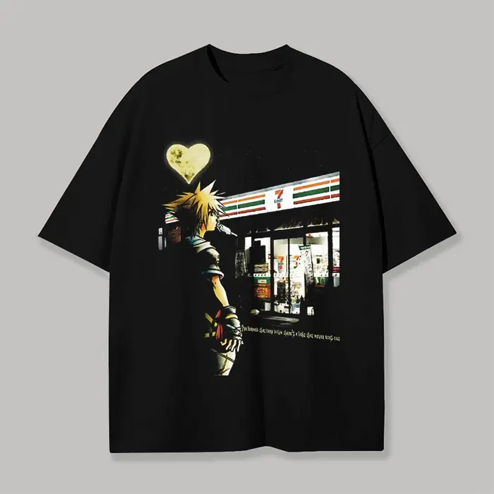 T-shirt pour amoureux de l'anime Kingdom Hearts Sora, nouveau modèle, vêtements de personnalité pour