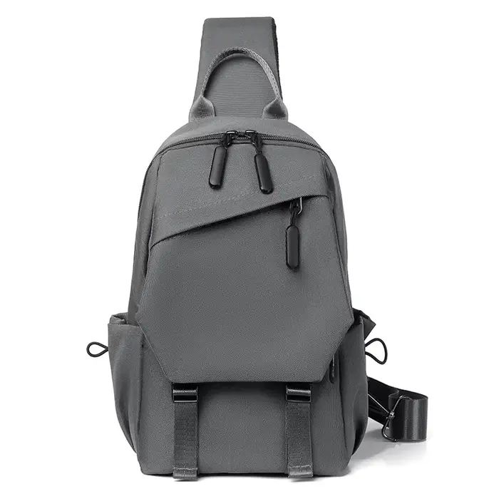 Sac de poitrine Simple et décontracté pour hommes, sac à bandoulière polyvalent tendance de rue, sac