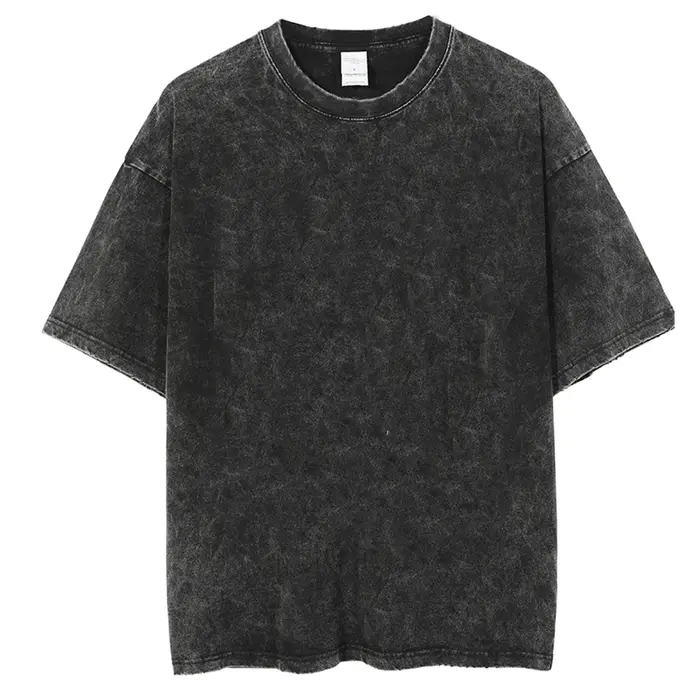 T-shirt délavé pour hommes et femmes