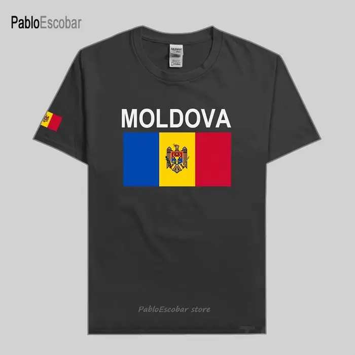 T-shirt en coton pour hommes, moldave, moldave, MDA MD, jersey, nation, vêtements, drapeau du pays, 