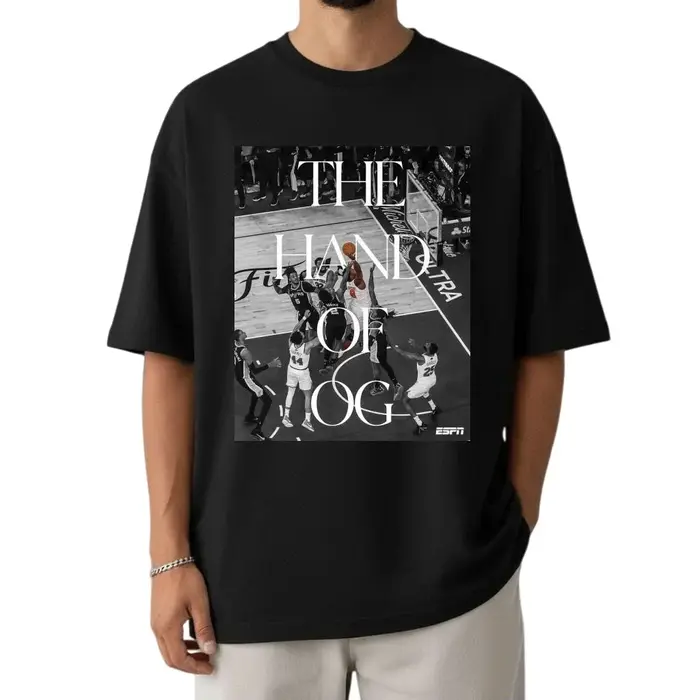 Nouveau T-shirt 2026 The Hand Of OG Knicks Vs Spurs pour les fans