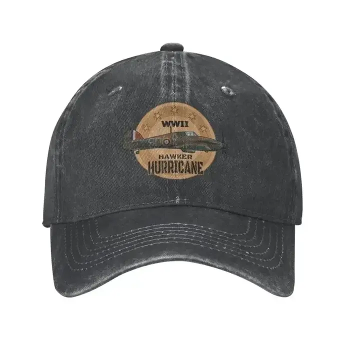 Casquette de baseball ouragan en coton Raf Hawker pour hommes et femmes, réglable, avion de chasse d