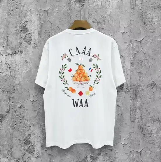 T-shirt noir pour hommes avec lettres, style classique européen et américain, populaire, monogrammé,